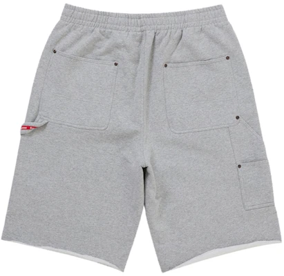 Supreme Double Knee Painter Sweatshort Kelabu Order Supreme Double Knee Painter Sweatshort Kelabu