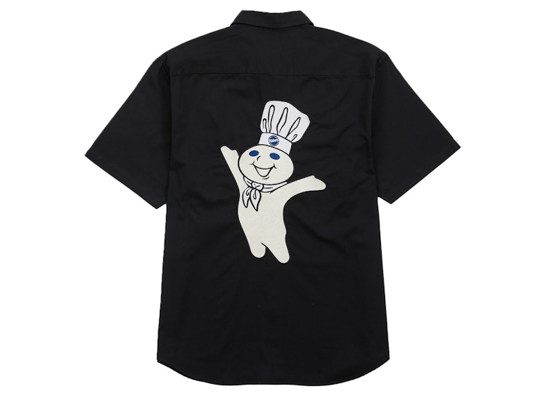 Order Supreme 黑色Doughboy短袖工作衬衫