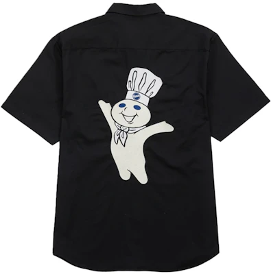 Supreme 黑色Doughboy短袖工作衬衫 Order Supreme 黑色Doughboy短袖工作衬衫