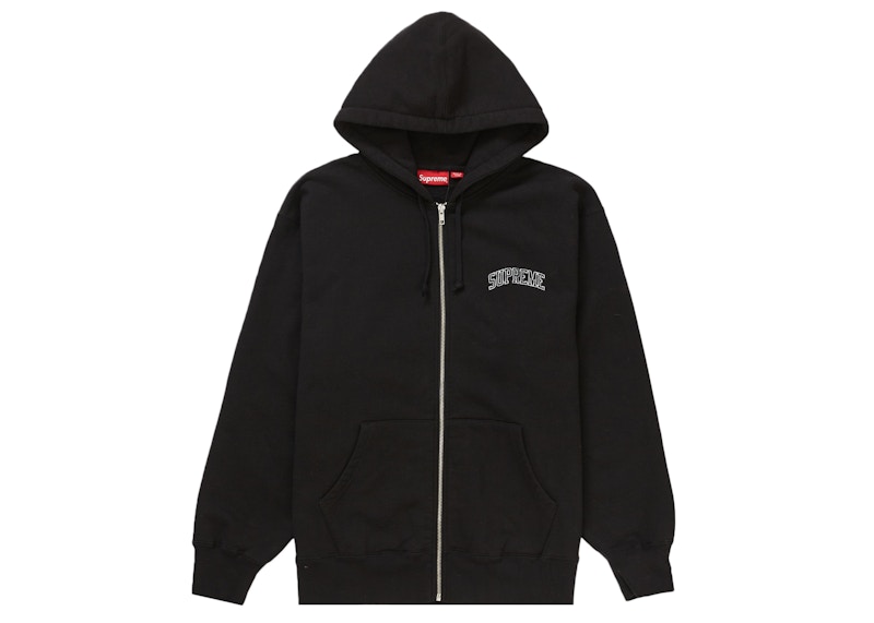 Buy Supreme World Famous Zip Up Hooded Sweatshirt (SS20) Black