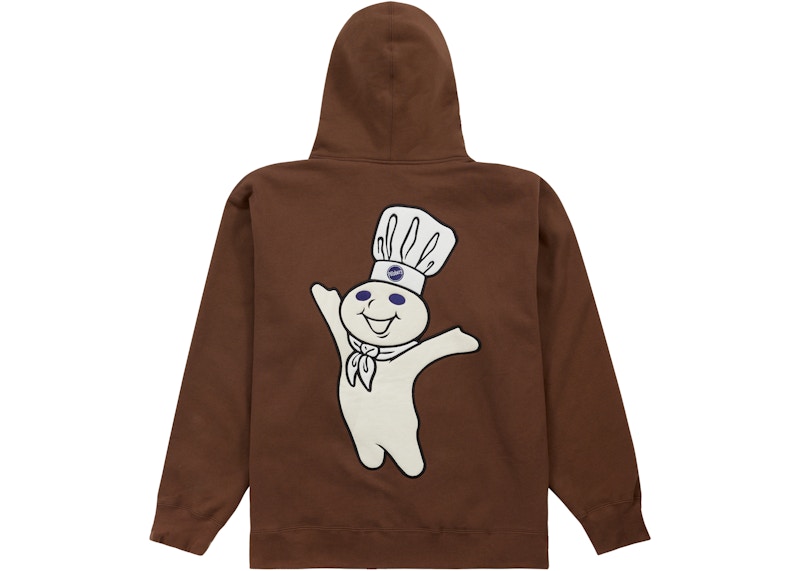 Supreme Doughboy Zip Up Hooded Sweatshirt Brown 圖 2