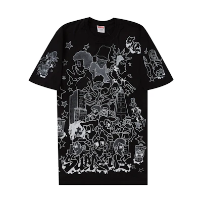 Supreme Downtown Tee Black