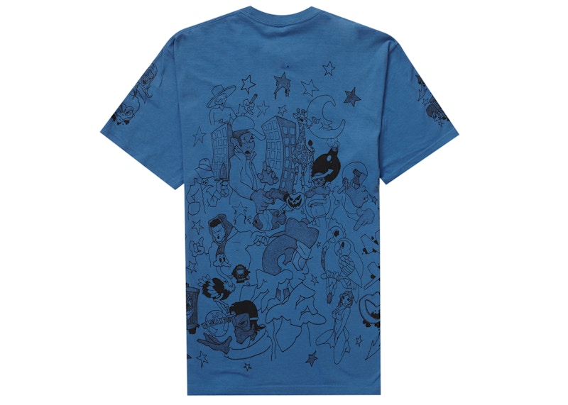 Order 슈프림 다운타운 빈티지 블루 티셔츠 
