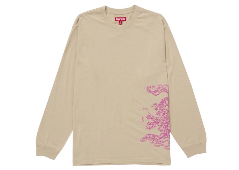 Supreme Dragon Embroidered L/S Top Khaki