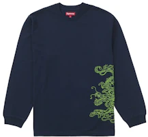 Supreme Dragon Embroidered L/S Top Navy Supreme Dragon Embroidered L/S Top Navy