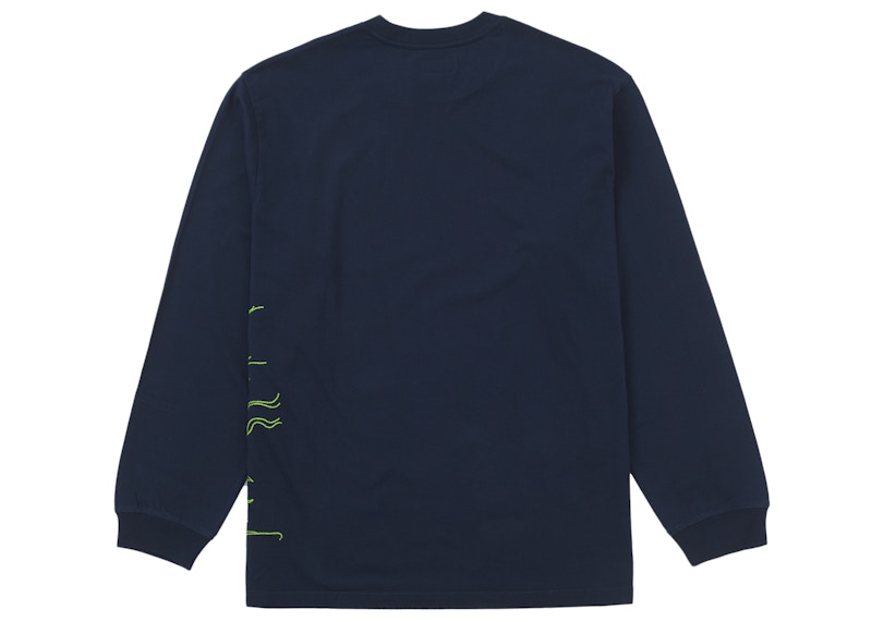 Supreme Dragon Embroidered L/S Top Navy 圖 2