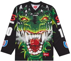 Supreme Dragon Hockey Jersey Black Supreme Dragon Hockey Jersey Black