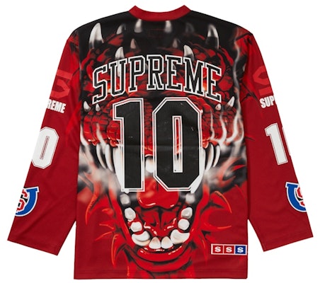 Supreme Dragon Hockey Jersey Red Order Supreme Dragon Hockey Jersey Red