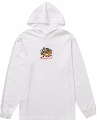 Supreme Dragon Hooded L/S Top 'White' Buy Supreme Dragon Hooded L/S Top 'White'