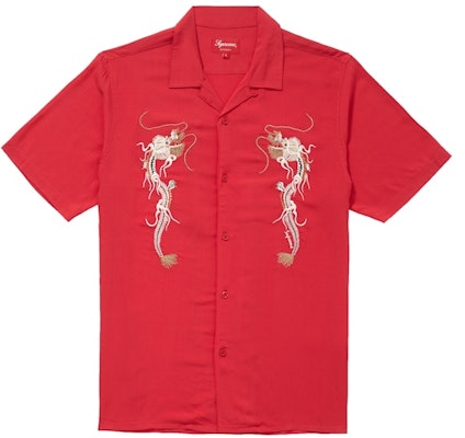 Supreme Dragon Rayon Shirt Red Buy Supreme Dragon Rayon Shirt Red