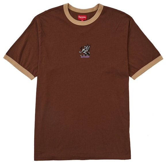 supreme-dragon-ringer-tee-brown-fw-21