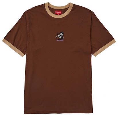 Supreme Dragon Ringer Tee Brown (FW21) Buy Supreme Dragon Ringer Tee Brown (FW21)