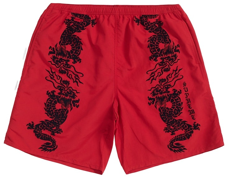 supreme-dragon-water-short-red