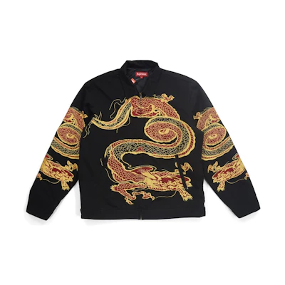 Supreme Dragon Work Jacket Black