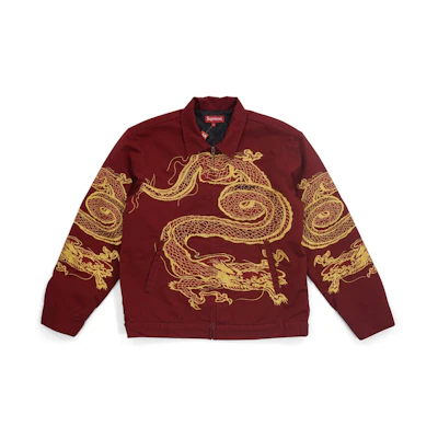Supreme Dragon Work Jacket Red
