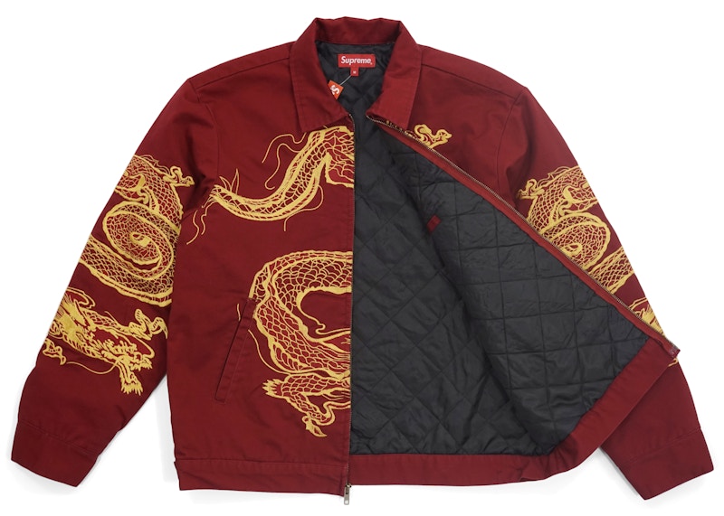 Order シュプリーム 龍 ワークジャケット (赤)
