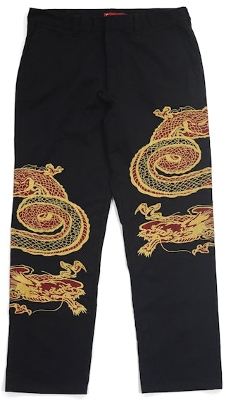 supreme-dragon-work-pant-black