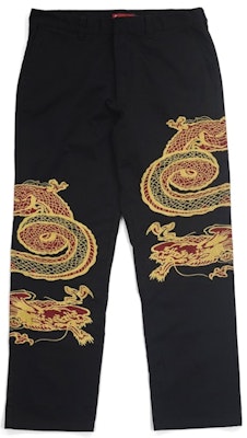 Supreme Dragon Work Pant Black Buy Supreme Dragon Work Pant Black