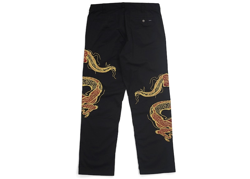 Supreme Dragon Work Pant Black 圖 2