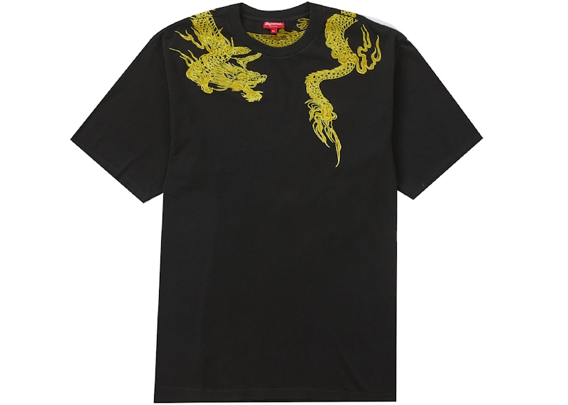 Supreme Dragon Wrap S/S Top Black
