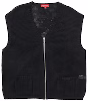 Supreme Dragon Zip Up Sweater Vest Black Supreme Dragon Zip Up Sweater Vest Black