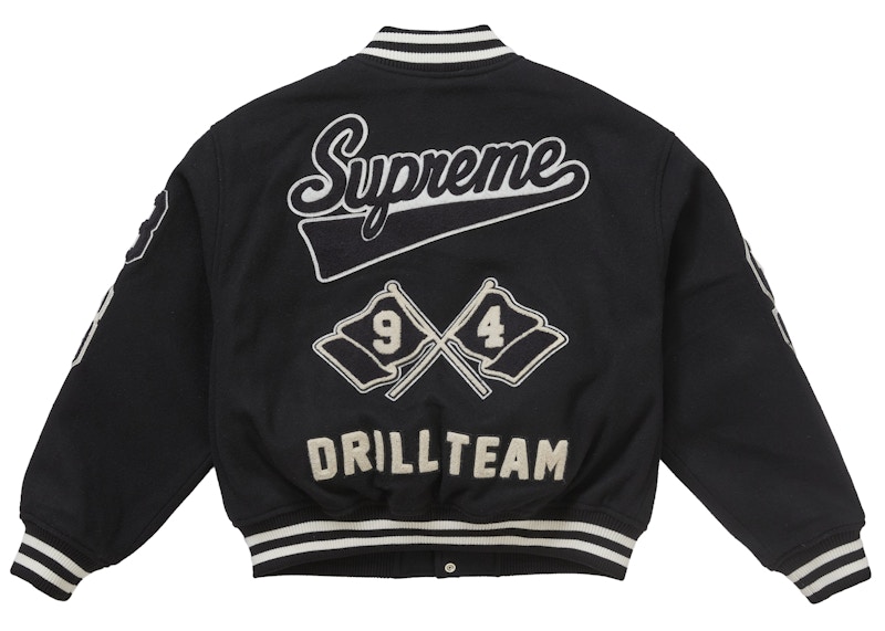 Lookbook Supreme Drill Team Varsity Jacket Hitam