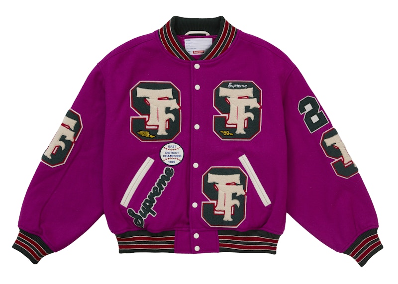 Supreme Drill Team Varsity Jacket Magenta