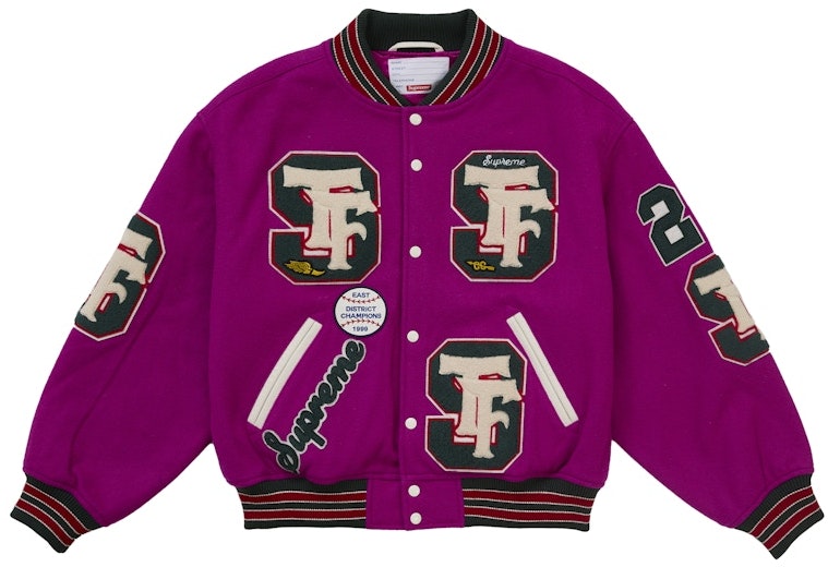 supreme-drill-team-varsity-jacket-magenta