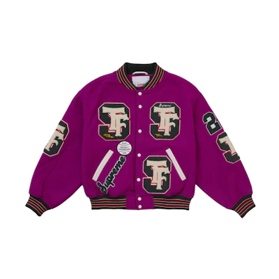 Supreme Drill Team Varsity Jacket Magenta