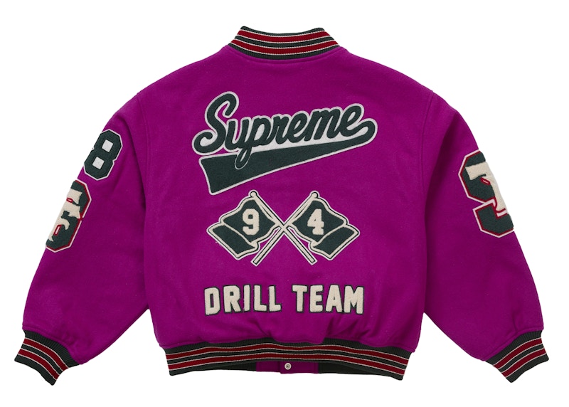 Lookbook シュプリーム ドリルチーム バーシティジャケット マゼンタ
