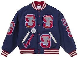 Supreme Drill Team Varsity Jacket Navy Supreme Drill Team Varsity Jacket Navy