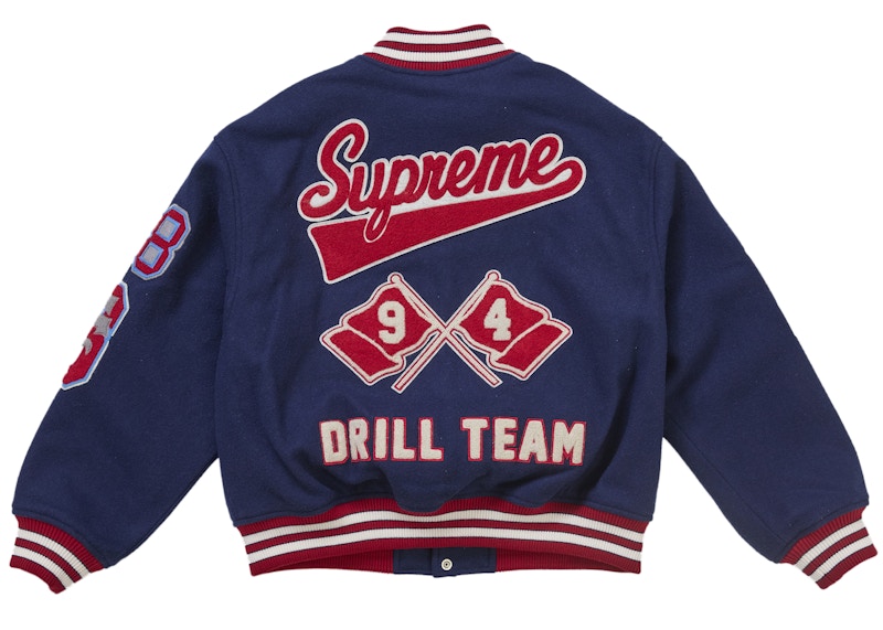 Lookbook Supreme Drill Team 海軍藍棒球外套