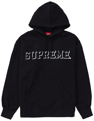 Supreme Drop Shadow Hooded Sweatshirt Black Buy Supreme Drop Shadow Hooded Sweatshirt Black