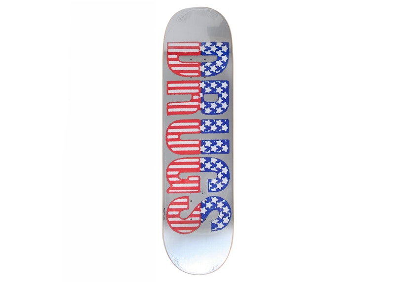 Buy Supreme Drugs Skateboard Deck Silver