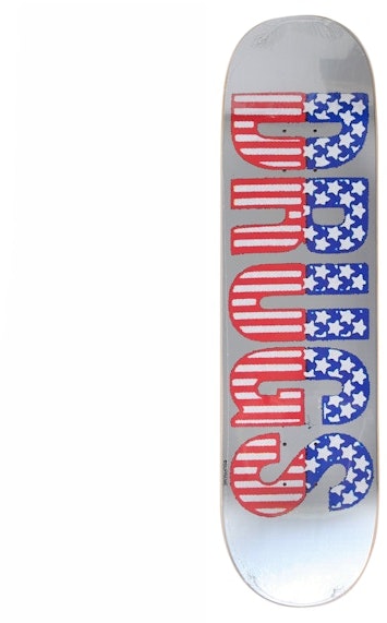 supreme-drugs-skateboard-deck-silver
