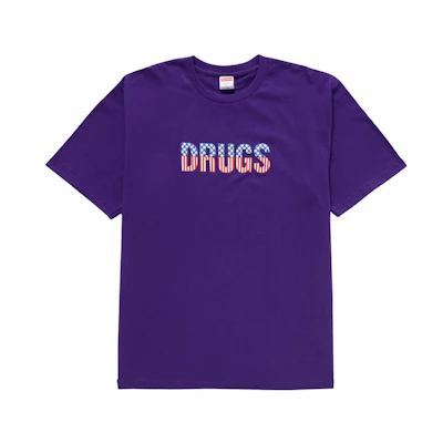 Supreme Drugs Tee Purple