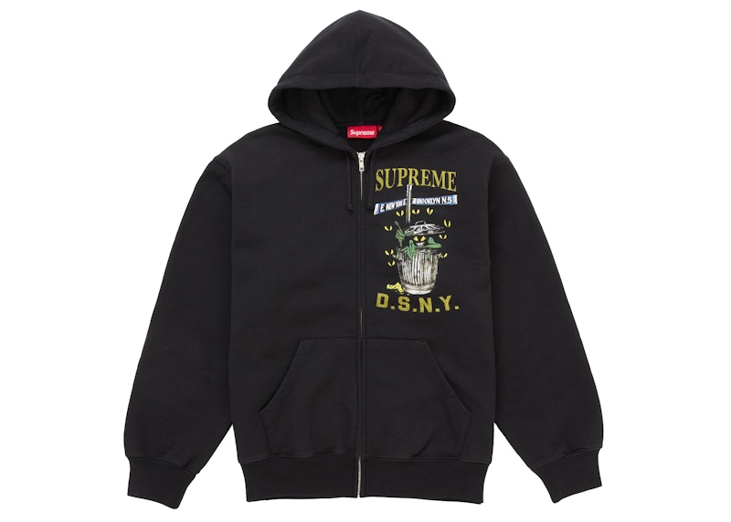 Supreme DSNY Zip Up Hooded Sweatshirt Black