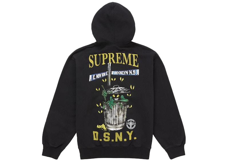 Supreme DSNY Zip Up Hooded Sweatshirt Black 圖 2