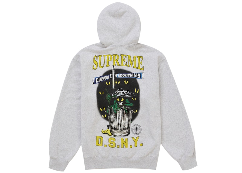 Supreme DSNY Zip Up Hooded Sweatshirt Heather Grey 圖 2