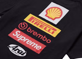 Lookbook Supreme x Ducati 標誌黑色短袖T恤