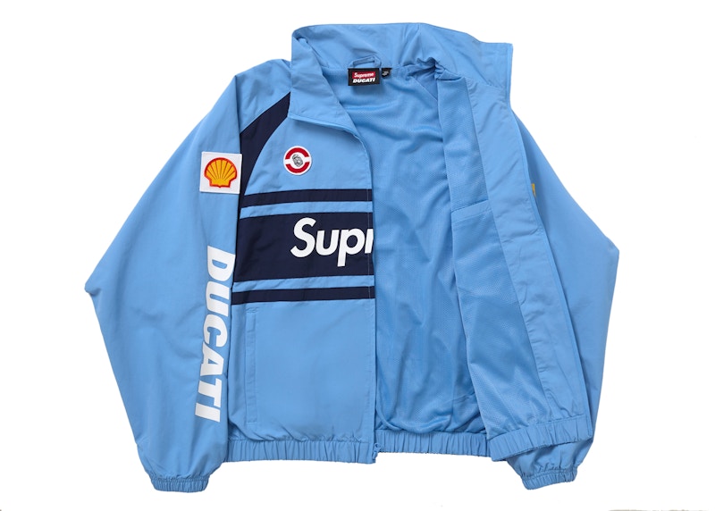 Order Supreme Ducati Track Jacket Light Blue