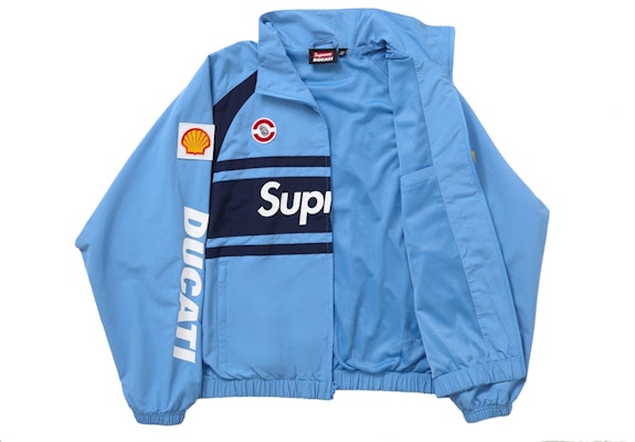 Supreme Ducati Track Jacket Light Blue Order Supreme Ducati Track Jacket Light Blue