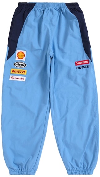 supreme-ducati-track-pant-light-blue