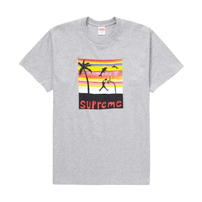 Supreme Dunk Tee Heather Grey