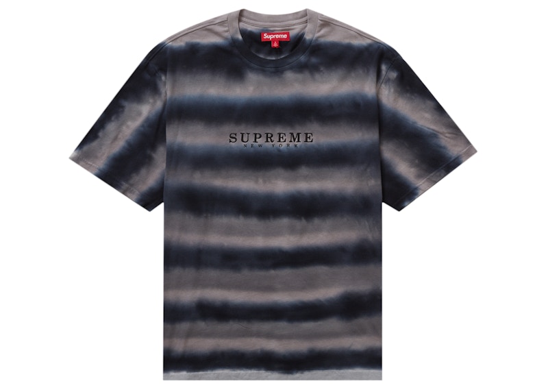 Supreme Dyed Stripe S/S Top Black