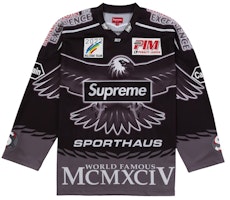 Supreme Eagle Moto Jersey Black Supreme Eagle Moto Jersey Black