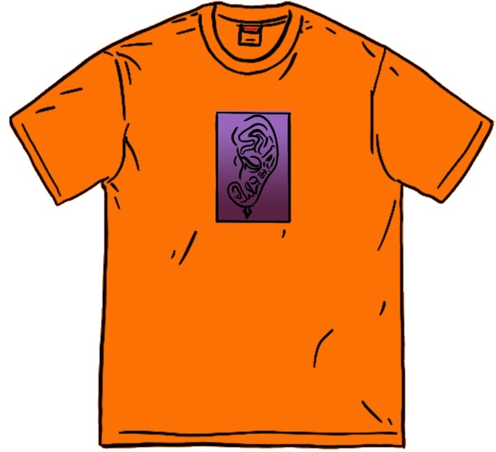 supreme-ear-tee-orange