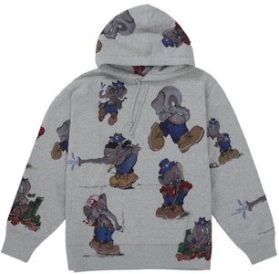 Supreme Elephant Hooded Sweatshirt Kelabu Heather Buy Supreme Elephant Hooded Sweatshirt Kelabu Heather