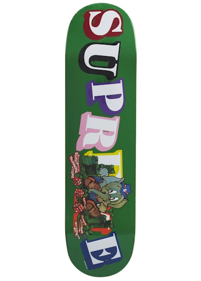 supreme-elephant-skateboard-deck-green
