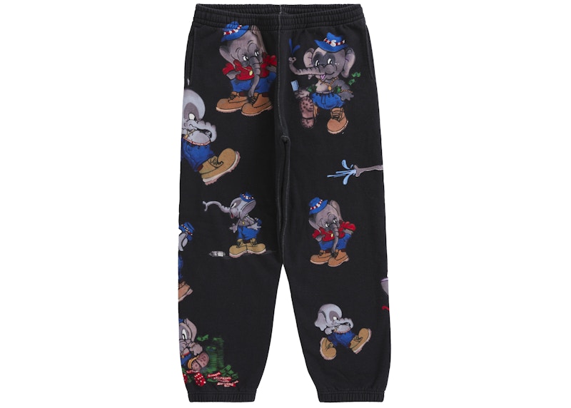 Buy Supreme Pantalón Deportivo Negro Elefante